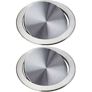 TLILY Stainless Steel Garbage Flap Lid Trash Bin Cover Flush Built-in Balance Swing Flap Garbage Lid for Kitchen Counter Top D X2 I440038A2 TLILY Stainless Steel Garbage Flap Lid Trash Bin Cover Flush Built-in Balance Swing Flap Garbage Lid for Kitchen Counter Top D X2 I440038A2