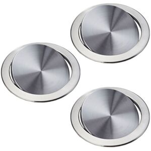 TLILY Stainless Steel Garbage Flap Lid Trash Bin Cover Flush Built-in Balance Swing Flap Garbage Lid for Kitchen Counter Top d X3 I440038A2 TLILY Stainless Steel Garbage Flap Lid Trash Bin Cover Flush Built-in Balance Swing Flap Garbage Lid for Kitchen Counter Top d X3 I440038A2