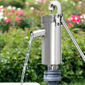 Cncest - Stainless Steel Hand-Operated Well Water Pump, Rocking WaterPump Household Hand-Operated Suction Pump Patio Groundwater, Manual Water Pumps Cncest - Stainless Steel Hand-Operated Well Water Pump, Rocking WaterPump Household Hand-Operated Suction Pump Patio Groundwater, Manual Water Pumps