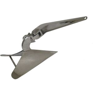 Securefix Direct - Stainless Steel Hinged Plough Anchor 13KG (Marine Boat Mooring Plow) Securefix Direct - Stainless Steel Hinged Plough Anchor 13KG (Marine Boat Mooring Plow)