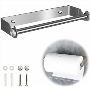 Csparkv - Stainless Steel Kitchen Paper Towel Holder Stand Paper Towel Dispenser Paper Towel Holder Wall Mounted Kitchen Roll Holder for Bathroom Csparkv - Stainless Steel Kitchen Paper Towel Holder Stand Paper Towel Dispenser Paper Towel Holder Wall Mounted Kitchen Roll Holder for Bathroom