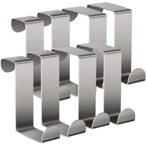 Linghhang - Stainless Steel Over The Door Hooks z Shape Reversible Hooks for Standard Door, Drawer, Cupboard, Wardrobe, Kitchen Linghhang - Stainless Steel Over The Door Hooks z Shape Reversible Hooks for Standard Door, Drawer, Cupboard, Wardrobe, Kitchen