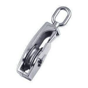 Securefix Direct - Stainless Steel Seine Pulley Block with Eye 50MM (14MM Wire Rope Metal Sheave Marine Pulling) Securefix Direct - Stainless Steel Seine Pulley Block with Eye 50MM (14MM Wire Rope Metal Sheave Marine Pulling)