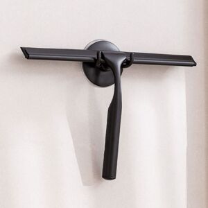 WOIYIC Stainless Steel Shower Squeegee with Strong Suction Cup Hook for Bathroom, Kitchen, Mirror, Car, Window and Glass, 10 inch, Black. WOIYIC Stainless Steel Shower Squeegee with Strong Suction Cup Hook for Bathroom, Kitchen, Mirror, Car, Window and Glass, 10 inch, Black.