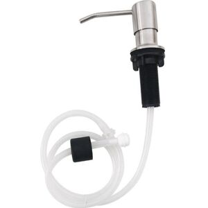 Readcly - Stainless Steel Soap Dispenser Disinfectant Pump 360° Rotation Dispensing Liquid Soap-Dishwashing-Hydroalcoholic Gel (1m Flexible Tube, Readcly - Stainless Steel Soap Dispenser Disinfectant Pump 360° Rotation Dispensing Liquid Soap-Dishwashing-Hydroalcoholic Gel (1m Flexible Tube,