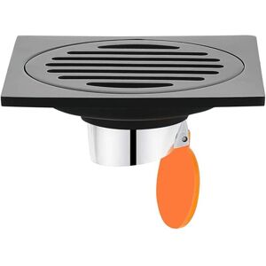 Serbia - Drain de Douche Carré en Acier Inoxydable Drain de Plancher Anti-Odeur pour Salle de Bain, Carré 100 mm, Noir Serbia - Drain de Douche Carré en Acier Inoxydable Drain de Plancher Anti-Odeur pour Salle de Bain, Carré 100 mm, Noir