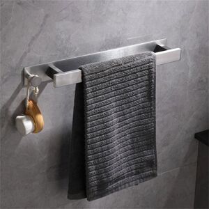 Csparkv - Stainless Steel Towel Rack, Self Adhesive Guest Towel Holder No Drilling, Adhesive Bath Towel Holder with Hooks for Bathroom (40cm, Brushed) Csparkv - Stainless Steel Towel Rack, Self Adhesive Guest Towel Holder No Drilling, Adhesive Bath Towel Holder with Hooks for Bathroom (40cm, Brushed)