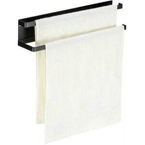 DEWDAT Stainless Steel Towel Rack, Self Adhesive Guest Towel Rack No Drilling, Adhesive Bath Towel Rack with Hooks for Bathroom (40cm, Brushed) DEWDAT Stainless Steel Towel Rack, Self Adhesive Guest Towel Rack No Drilling, Adhesive Bath Towel Rack with Hooks for Bathroom (40cm, Brushed)