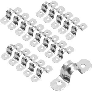 Ikodm - Stainless Steel u Type Hose Clamp, Semi-Circular Air Water Pipe Clamp, Water Pipe Fasteners - 20mm Ikodm - Stainless Steel u Type Hose Clamp, Semi-Circular Air Water Pipe Clamp, Water Pipe Fasteners - 20mm