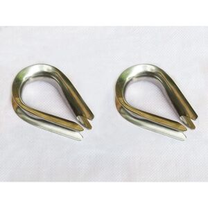 Securefix Direct - Stainless Steel Wire Rope Thimbles 24MM x2 (Marine Webbing Boat Cable Loop) Securefix Direct - Stainless Steel Wire Rope Thimbles 24MM x2 (Marine Webbing Boat Cable Loop)