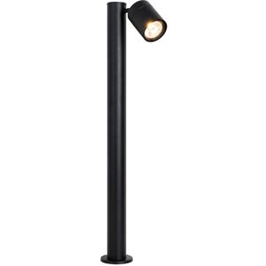 Qazqa Black Outdoor Floor Lamp with Adjustable Head - 80 cm - IP44 Qazqa Black Outdoor Floor Lamp with Adjustable Head - 80 cm - IP44