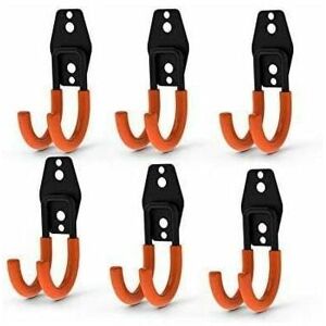 Hoopzi - Steel Utility Storage Garage Double Hooks, Heavy Duty for Organizing Power Tools, Small j Hooks Hoopzi - Steel Utility Storage Garage Double Hooks, Heavy Duty for Organizing Power Tools, Small j Hooks