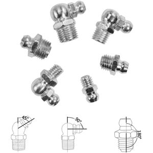 Tlily - Steel Zerk Grease Nipple Fittings Assortment Kit ,Straight, 90-Degree Tlily - Steel Zerk Grease Nipple Fittings Assortment Kit ,Straight, 90-Degree
