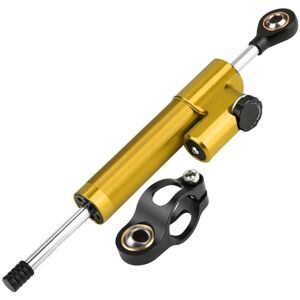 WOIYIC Steering Damper - Universal Motorcycle Aluminum Alloy Steering Damper Stabilizer (Gold+Black) WOIYIC Steering Damper - Universal Motorcycle Aluminum Alloy Steering Damper Stabilizer (Gold+Black)