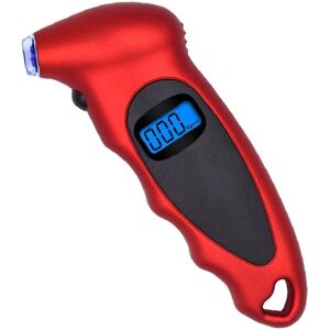 Longziming - Digital Tire lcd Display Pressure Gauge 100PSI 4 Settings Red Tire Pressure Meter, Measuring Tools Longziming - Digital Tire lcd Display Pressure Gauge 100PSI 4 Settings Red Tire Pressure Meter, Measuring Tools