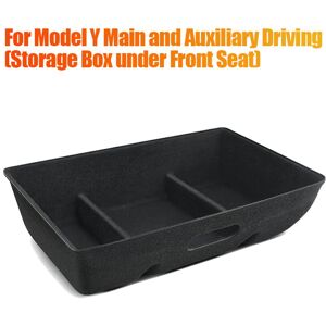 Tlily - Storage Box Under Seat Hidden Box Storage Box Car Accessories Double Sided Flocked Seat Organizer for Tesla Model y Tlily - Storage Box Under Seat Hidden Box Storage Box Car Accessories Double Sided Flocked Seat Organizer for Tesla Model y