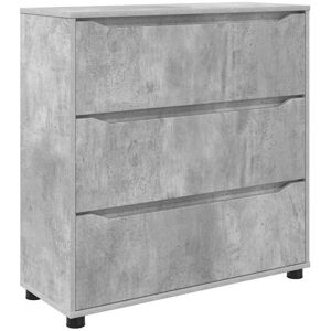 Storage Cabinet Concrete Grey 80 x 31 x 81 cm Engineered Wood vidaXL Storage Cabinet Concrete Grey 80 x 31 x 81 cm Engineered Wood vidaXL
