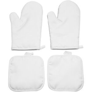 Tlily - Sublimation Blank Oven Mitts Set Gloves and Pot Pad for diy Kitchen Dining Room Accessories 4Pcs Tlily - Sublimation Blank Oven Mitts Set Gloves and Pot Pad for diy Kitchen Dining Room Accessories 4Pcs