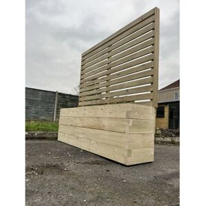 Suffolk Planter and Trellis (Pack of 4) - Wood - L180 x W40 x H150 cm Suffolk Planter and Trellis (Pack of 4) - Wood - L180 x W40 x H150 cm