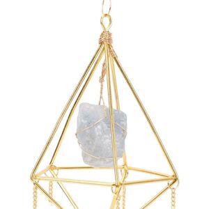 GROOFOO Sun Moon Wind Chimes Colorful Crystal Hanging Pendant Porch Decoration for Home Garden Party Wedding Engagement Aquamarine GROOFOO Sun Moon Wind Chimes Colorful Crystal Hanging Pendant Porch Decoration for Home Garden Party Wedding Engagement Aquamarine