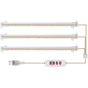 TLILY Sunlight Plant Grow Light Full Spectrum led Grow Light Strips 5V Dimmable Plant Growing Lamp with Timer for Grow Light-G TLILY Sunlight Plant Grow Light Full Spectrum led Grow Light Strips 5V Dimmable Plant Growing Lamp with Timer for Grow Light-G