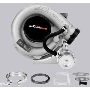 Universal Turbo Turbocharger T3 T4 T04E a/r .50 a/r .63 V-band for 1.5L-2.5L Maxpeedingrods Universal Turbo Turbocharger T3 T4 T04E a/r .50 a/r .63 V-band for 1.5L-2.5L Maxpeedingrods