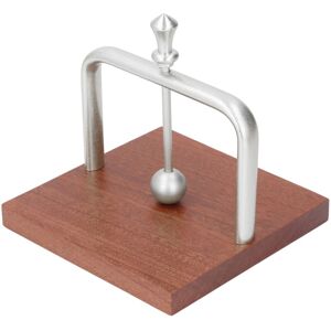 Groofoo - Table Napkin Holder with Lifting Ball Solid Wood Base Metal Rack Napkin Dispenser for Home Restaurant Coffee Shop Silver Groofoo - Table Napkin Holder with Lifting Ball Solid Wood Base Metal Rack Napkin Dispenser for Home Restaurant Coffee Shop Silver