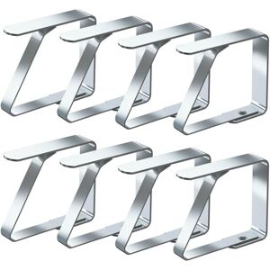 Gotrays - Tablecloth Clips Set of 8 Stainless Steel Tablecloth Clips Non-Slip (8cm x 7cm) Gotrays - Tablecloth Clips Set of 8 Stainless Steel Tablecloth Clips Non-Slip (8cm x 7cm)