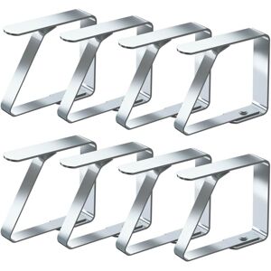 Gotrays - Tablecloth Clips Set of 8 Stainless Steel Tablecloth Clips Non-Slip (4cm x 5cm) Gotrays - Tablecloth Clips Set of 8 Stainless Steel Tablecloth Clips Non-Slip (4cm x 5cm)