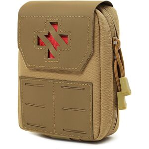 COOCHEER Tactical Medical Pouch - First Aid Kit & Detachable IFAK Molle Compatible 1000D Nylon D-Ring Lock (Mud Color) COOCHEER Tactical Medical Pouch - First Aid Kit & Detachable IFAK Molle Compatible 1000D Nylon D-Ring Lock (Mud Color)