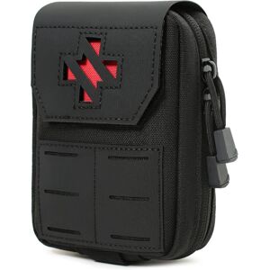 COOCHEER Tactical Medical Pouch - First Aid Kit & Detachable IFAK Molle Compatible 1000D Nylon D-Ring Lock (Black) COOCHEER Tactical Medical Pouch - First Aid Kit & Detachable IFAK Molle Compatible 1000D Nylon D-Ring Lock (Black)