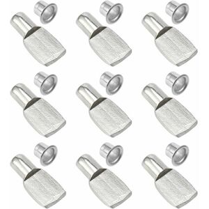TRIMEC Taquet Etagere, 50 Pièces Metal Nickelé Acier Inoxydable Taquets pour Étagères pour Armoire à Meubles Support De Bureau Accessoires (7mm) TRIMEC Taquet Etagere, 50 Pièces Metal Nickelé Acier Inoxydable Taquets pour Étagères pour Armoire à Meubles Support De Bureau Accessoires (7mm)