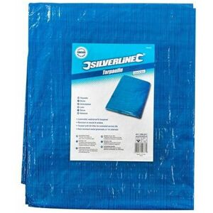 Tarpaulin 3.6 x 4.8m 282423 - Silverline Tarpaulin 3.6 x 4.8m 282423 - Silverline