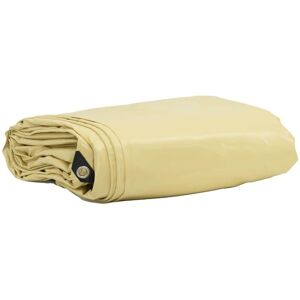 Tarpaulin 650g / m² Beige 2 x 3 m Canvas with PVC Coating vidaXL Tarpaulin 650g / m² Beige 2 x 3 m Canvas with PVC Coating vidaXL