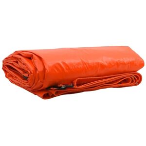Tarpaulin 650g / m² Orange 5 x 5 m Canvas with PVC Coating vidaXL Tarpaulin 650g / m² Orange 5 x 5 m Canvas with PVC Coating vidaXL