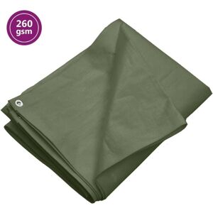 vidaXL Green Tarpaulin 6x12m HDPE Waterproof Cover vidaXL Green Tarpaulin 6x12m HDPE Waterproof Cover