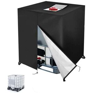Ymyny - Tarpaulin for 1000L ibc Tank, 210D Water Tank Cover, Anti-UV Anti-Dust ibc Tank Container Cover, ibc Tank Protective Cover with Zipper (120 x Ymyny - Tarpaulin for 1000L ibc Tank, 210D Water Tank Cover, Anti-UV Anti-Dust ibc Tank Container Cover, ibc Tank Protective Cover with Zipper (120 x