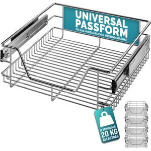 Deuba CASARIA® Pull Out Telescopic Kitchen Drawers For 30/40/50/60cm Units Chrome-Plated 20kg Load Capacity Pull-Out Basket Telescopic Cabinet Shelf Deuba CASARIA® Pull Out Telescopic Kitchen Drawers For 30/40/50/60cm Units Chrome-Plated 20kg Load Capacity Pull-Out Basket Telescopic Cabinet Shelf