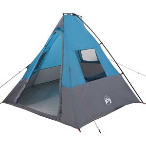 BONNEVIE Tent with Roof Blue and Black 383 x 338 x 217 cm Polyester CFW935042 BONNEVIE Tent with Roof Blue and Black 383 x 338 x 217 cm Polyester CFW935042