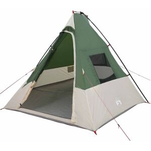 BONNEVIE Tent with Roof Green and Black 383 x 338 x 217 cm Polyester CFW235189 BONNEVIE Tent with Roof Green and Black 383 x 338 x 217 cm Polyester CFW235189