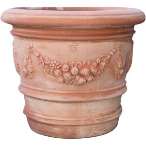 Biscottini - Round pot Terracotta Pot 72X61 cm Outdoor Pot Garden Vase Handmade Made in Italy Round Balcony Pots Flowers Pot for plants Biscottini - Round pot Terracotta Pot 72X61 cm Outdoor Pot Garden Vase Handmade Made in Italy Round Balcony Pots Flowers Pot for plants