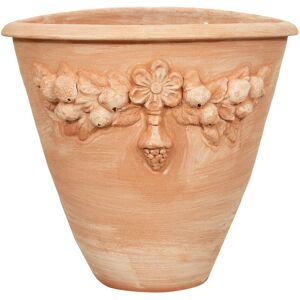 BISCOTTINI Terracotta wall vase 50x45x34 cm Made in Italy large handcrafted outdoor terracotta pots large plants BISCOTTINI Terracotta wall vase 50x45x34 cm Made in Italy large handcrafted outdoor terracotta pots large plants