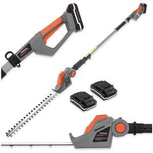 Terratek - Cordless Hedge Trimmer Long Reach Bush & Shrub Cutter with 2 x 20V Li-Ion Batteries Terratek - Cordless Hedge Trimmer Long Reach Bush & Shrub Cutter with 2 x 20V Li-Ion Batteries