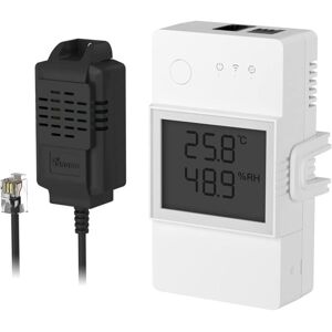 MEMKEY Th Elite 20A WiFi Connected Switch with THS01 Temperature and Humidity Sensor, Remote Control via app, Temperature Monitoring, Compatible with Alexa, MEMKEY Th Elite 20A WiFi Connected Switch with THS01 Temperature and Humidity Sensor, Remote Control via app, Temperature Monitoring, Compatible with Alexa,