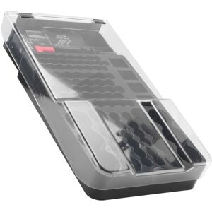 TLILY The Battery Storage Case,Organizer with Hinged Clear Cover, Black TLILY The Battery Storage Case,Organizer with Hinged Clear Cover, Black