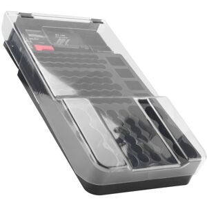 Tlily - the Battery Storage Case,Organizer with Hinged Clear Cover, Tester, Holds 93 Batteries Various Sizes, Black Tlily - the Battery Storage Case,Organizer with Hinged Clear Cover, Tester, Holds 93 Batteries Various Sizes, Black