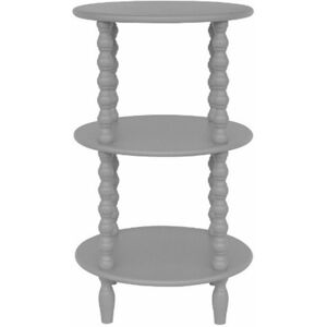 The Camden Collection Tall Round Side Table - Wood - L45 x W45 x H76 cm - Grey The Camden Collection Tall Round Side Table - Wood - L45 x W45 x H76 cm - Grey