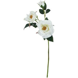 The Natural Garden Collection Tea Rose (Single Stem Flower) - Plastic - Height 60 cm - White The Natural Garden Collection Tea Rose (Single Stem Flower) - Plastic - Height 60 cm - White