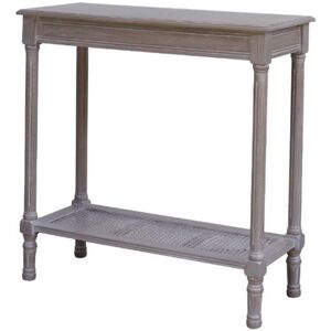 The Serene Rattan Collection Console Table - Wood - L35 x W80 x H80 cm - Grey The Serene Rattan Collection Console Table - Wood - L35 x W80 x H80 cm - Grey