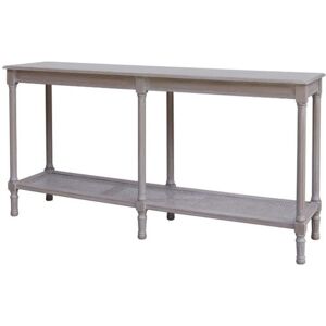 The Serene Rattan Collection Large Console Table - Wood - L40 x W160 x H80 cm - Grey The Serene Rattan Collection Large Console Table - Wood - L40 x W160 x H80 cm - Grey